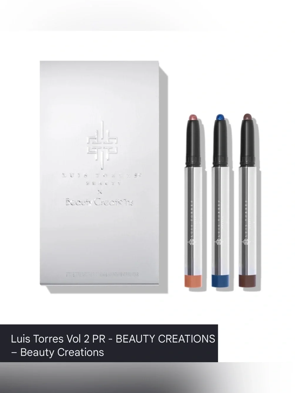 NWT Beauty Creations Luis Torres Vol 2 PR Eyeshadow Sticks - Bronze, Blue, Brown